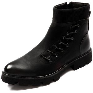 Cuddlyiipanda Luxe Mannen Mode Sneakers Lente Herfst Winter Enkellaarsjes Retro Hoge Top Maat Rits Mannen Korte Laarzen