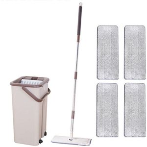 Stof Wizard Mop Cleaning Tool Kit 360 Graden Roterende Tegel Marmeren Vloer Voor Woonkamer Keuken AUG889