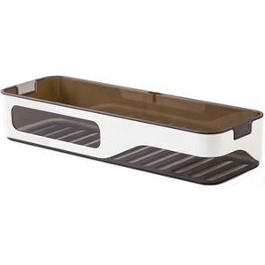 Tier Zuignap Badkamer Plank Muur Rack Plastic Douche Caddy Organisator Houder Lade Keuken Opslag Rack