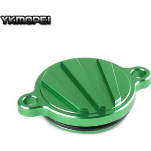 CNC Billet Motorolie Filter Cover fuel cap Voor KX450F KX 450F KXF450 2004 MX onderdelen vuil pit bike Motorcross