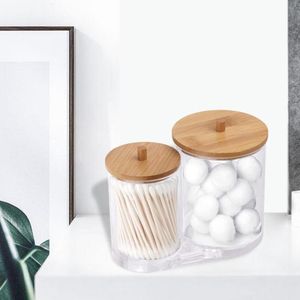 Nuttig Wijd Gebruik Acryl Organizer Make Case Wattenschijfje Box Voor Huishoudelijke