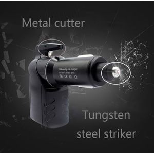 3 In 1 Auto Usb Emergency Tool Window Braker Seat Belt Cutter Usb Chager Apparaat