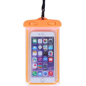 19x10.5cm Universele Lichtgevende Waterdichte Pouch Onderwater Transparant Cellphone Dry Bag Draagbare Telefoon Case Met Neck Strap