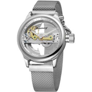 Transparante Automatische Mechanische Horloges Vrouwen Mannen Roestvrijstalen Gaas Band Vintage Skeleton Horloges Lichtgevende Mannelijke Klokken