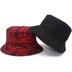 Zomer Panama Zwart Rood Patroon Vissen Visser Caps Emmer Hoeden Mode Heren Vrouwen Bob Gorras Hiphop Panama Casquette