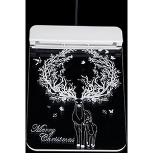 Led Zuignap Licht 3D Deur En Raam Kerstman Elanden Bells Kerstverlichting Led String Lights Snowflake Nieuwjaar economische