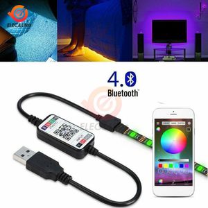 Dc 5V Usb Led Strip 5050 Smd Rgb 1M 2M 3M 4M 5M Bluetooth app Controle Flexibele Licht Tv Achtergrond Rgb Led Tape 30Leds