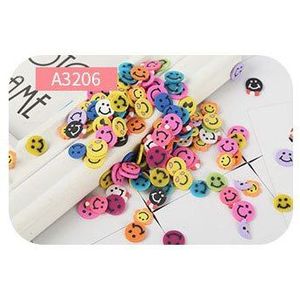 50 g/partij Gemengde Zachte Polymeer Klei Sprinkles voor Slime Filler Cake Bloem Vruchten Slices Kerst Telefoon Decoratie DIY Ambachten 10mm