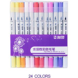 STA wateroplosbare zachte handgeschilderde marker Premium Schilderen Zachte Borstel Set Aquarel Markers Pen Beste Voor Coloring manga Comic