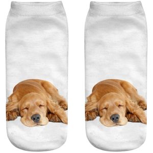 Leuke Casual Business Sokken 3D Hond Afdrukken Medium Sportsokken Multicolor Leuke Hond Print 3D Sport Sokken verkoop A30525