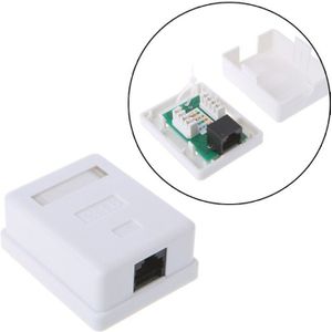 Cat6 RJ45 8P8C Utp Afgeschermde Enkele Poort Desktop Mount Box