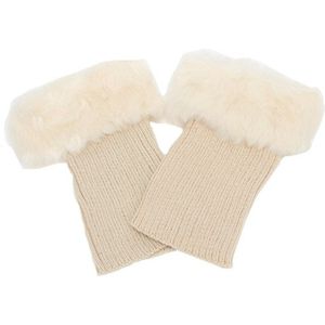 Womens Winter Gehaakte Gebreide Boot Manchetten Fur Knit Toppers Boot Sokken Benen Warmers Laarzen Accessoires Warmer