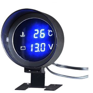 12/24V Auto Led Digitale Voltmeter Water Temperatuurmeter Meter & 10/12/14/16/17/21 Mm Sensor Universele Voertuigen Digitale Gauge