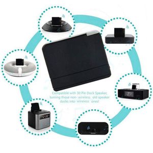 Bluetooth 5.0 Music Receiver Dc 5V Draadloze Audio-ontvanger Dongle Adapter Met 30Pin Vrouwelijke Socket Interface Voor Apple Audio