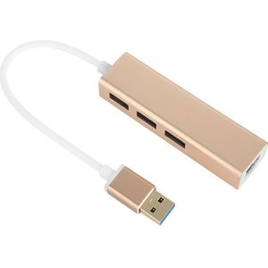 Grwibeou Usb Ethernet Usb Hub Te RJ45 Lan Netwerkkaart 10/100 Mbps Ethernet Adapter Voor Mac Ios Laptop Pc Windows 3 Port Usb Hub