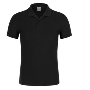 Gedrukt Revers Strepen Mannen Business Casual Polo Luxe Katoen Korte Mouw Polo Shirt