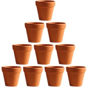 10Pcs Kleine Mini Terracotta Pot Klei Keramische Aardewerk Planter Cactus Bloempotten Succulent Kwekerij Potten Grote