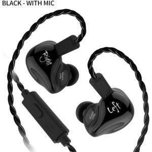 KZ ZS4 Oortelefoon 1DD + 1BA Hybride technologie HIFI Stereo Headset In Ear Monitor Sport Hoofdtelefoon Noise Cancelling Gaming Oordopjes