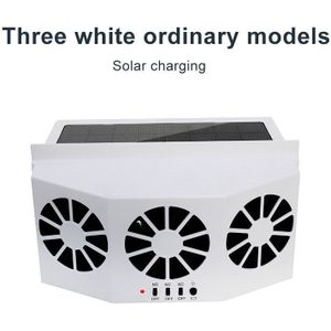 Solar/Usb Dual Opladen Voertuig Cooling Tool Auto Ventilator Voertuig Luchtcirculatie Rook Uitlaat Fan Auto Ventilator