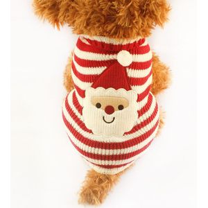 Armi winkel Kerst Gestreepte Gebreide Hond Trui Honden Festival Truien 6091018 Puppy Herfst/Winter Kleding Levert