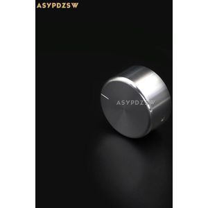 1 STKS Hoge licht zilver 44*22 Volledige aluminium eindversterker effen Volume potentiometer knop