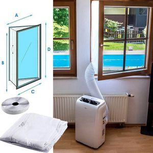 Air Lock Venster Seal Doek Plaat 3-5M Universal Airs Stop Conditioner Outlet Venster Afdichting Kit Voor mobiele Airconditioner