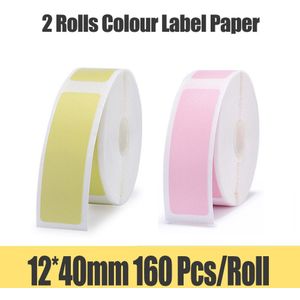 Niimbot D11 Label, Waterdicht, Krasbestendig, Olie Bestendig, Effen Kleur, Supermarkt Printers Label Printer Impressora