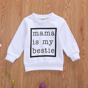 Pasgeboren Baby Jongens Meisjes Sweatshirts Tops Lange Mouw Trui Brief Print Losse Herfst Outfits