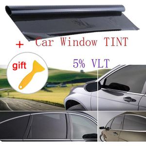Auto Sticker Polyester Thuis Raam Tint Film 5% Vlt Auto Voertuig Anti Glare