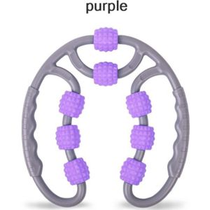 U Vorm Trigger Punt Massage Roller Voor Arm Been Nek Spierweefsel Voor Fitness Gym Yoga Pilates Sport 8 Wiel