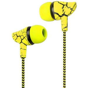 Crack In-Ear Headset Burst Patroon Microfoon Headset Mobiele Telefoon Bedrade Call Headset Crack Draad Controle Headset