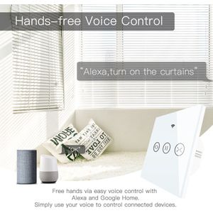 Smart Remote Home Elektrische Gordijn Controle Wifi Touch Schakelaar Voor Elektrische Gordijn Blind Sluiter Voice Control Voor Alexa