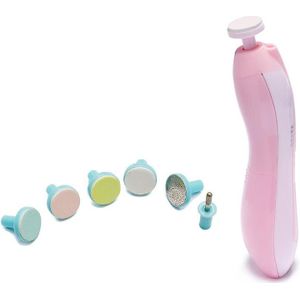 Baby Multifunctionele Elektrische Nail Trimmer Veilig Pijnloos Nagelknipper Tool Met Led Light Nail Polijstmachine Baby Nagelschaartje
