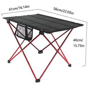 Outdoor Effen Oxford Doek Camping Tafel Draagbare Auto Folding Camping Picknick Tafel Tri-Fold Tafel