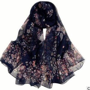 Maple Strand Translucent Soft Rayon Zijde Print Sjaal Vierkante Hijab Cool Sjaal Dames Foulard Femme Sjaals Mujer