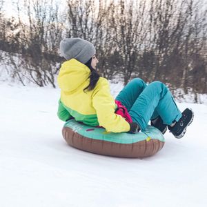 Slijtvast Verdikte Flexibele Winter Volwassen Skiën Pad Sport Slee Lichtgewicht Opblaasbare Outdoor Donut Vorm Sneeuw Buis Kids