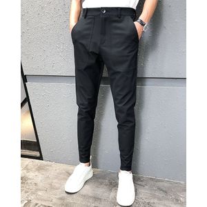 Casual Broek Mannen Night Club Broek Mannen Alle Match Simple Zwarte Mannen Broek Mode Streetwear Slim Fit Hip Hop joggers Mannen