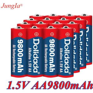 1.5V Aa Oplaadbare Batterij 9800Mah 1.5V Alkaline Oplaadbare Batery Voor Led Licht Speelgoed Mp3
