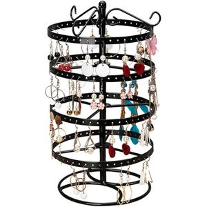 4 Tier Ronde Roterende Legering Oorbellen Sieraden Houder Stand Organizer Display Rack Oorbellen Houder Oorstekers Sieraden Houder Stand