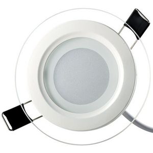Icoco Hoge Helderheid Smart Dimbare Led Glas Downlight Ronde Vorm Glas Lampjes Plafond Verzonken Lampen 6/12/15W