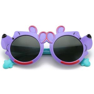 Kids Zonnebril Gepolariseerde Kinderen Zonnebril Voor Jongen Gril Carton Animal Siliconen Flexibele Brand Bril UV Oculos