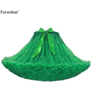 Favordear Kinderen Meisjes Onderrok Petticoat Voor Party Wit Blauw Zwart Roze Groen Ballet Dans Verstoorde Korte Puffy Tutu Rok