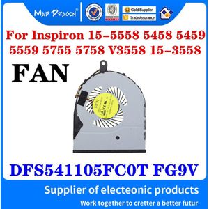 Cpu Cooler Fan Heatsink Voor Dell Inspiron 15-5558 5458 5459 5559 5755 5758 V3558 Radiator 0243C6 243C6 DFS541105FC0T FG9V