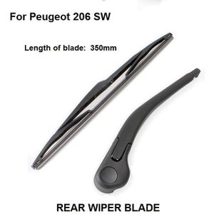 Achter Voorruit Ruitenwisser Arm + Blade Set Voor Peugeot 206 SW Estate 2002 +