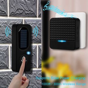 FORECUM Waterdichte Draadloze Deurbel 300 M Remote CALL EU/UK/US Plug smart Deurbel Chime 90- 260 V