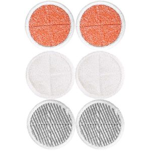 ELEG-6 Pack Mop Pads Vervanging Voor Bissell Spinwave 2039A 2124 (Inbegrepen 2x Zachte Pads + 2x Scrubby Pads + 2x Heavy Scrub Pads)