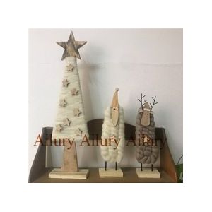 Houten Vilt Kerstboom (H45cm),Santa(H26CM), Elanden (H24cm),indoor Schieten Rekwisieten, Venster Oranment, Xmas Decor .