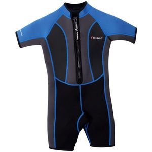 Kids Badpak Jongens Meisjes Korte Mouw Wetsuit Thermische Bescherming Badpak Zon Voor 2-13 Jaar Oude Kinderen Roze/ blauw