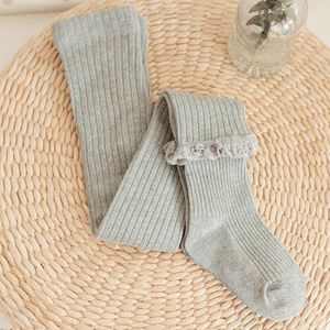 Menoea 8 Kleur Baby Meisjes Effen Kleur Legging Kinderen Lente Herfst Kant Lange Panty Gebreide Sokken Kinderen Strakke Katoenen Broek