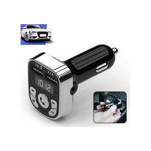 Adapter Autolader DC12-24V Dual Usb MP3 Speler Tf Card Draadloze Bluetooth